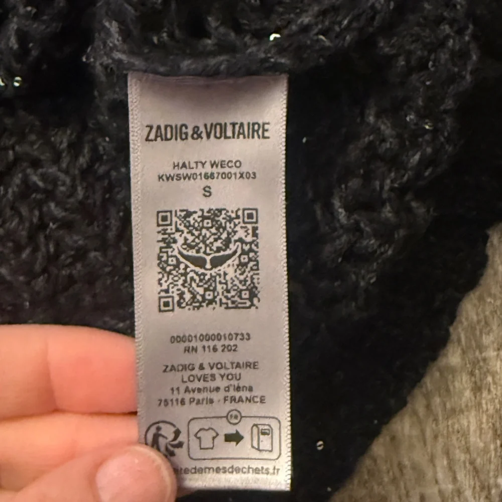 Zadig & Voltaire Defile Halty Weco Cashmere-Blend Open-Knit Top S